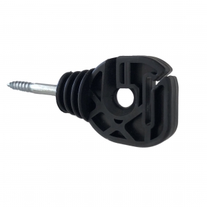 Black screw in insulator for rope